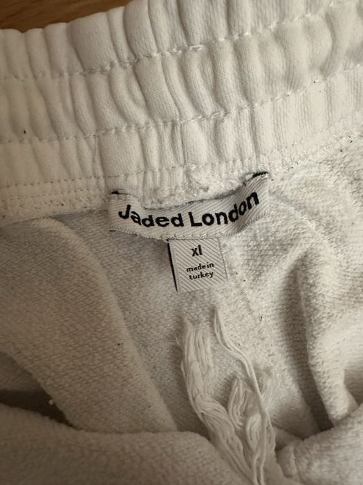 Jaded London White Black Tattoo Joggers