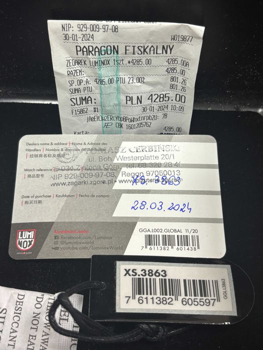 Luminox Master Carbon Seal Automatic 3860 SERIES w pudełku komplet