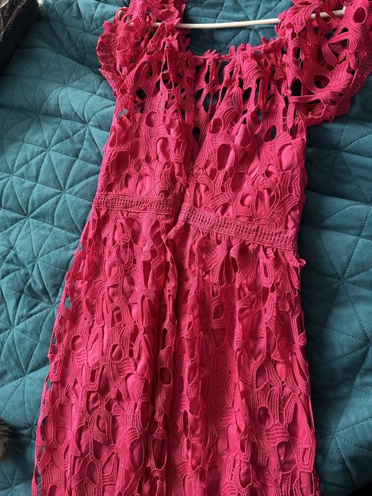 Sukienka różowa długa