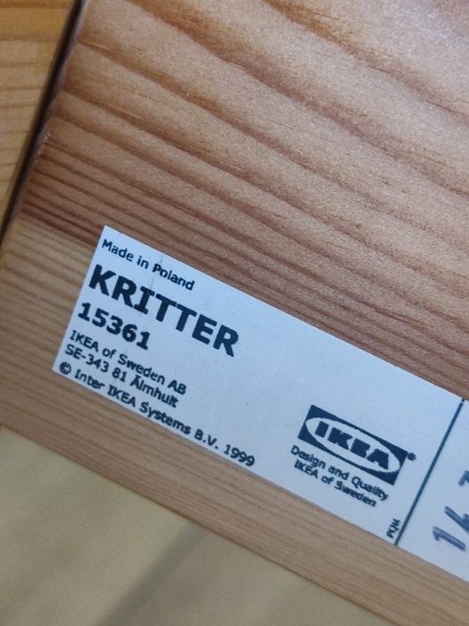 Łóżko dziecięce Ikea Kritter materac Vyssa