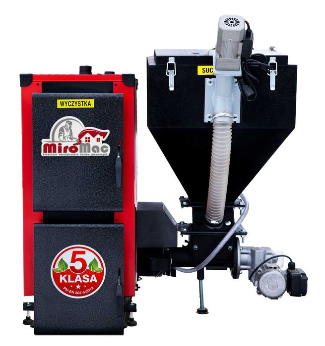Piec CO  pellet drewno ekogroszek kocioł kotły 10 kW Miro-Mac 5 klasa