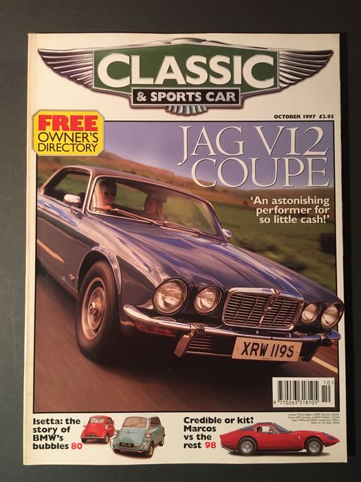 JAGUAR - 6 revistas - 5 Classic & Sports Car e 1 Topos & Clássicos