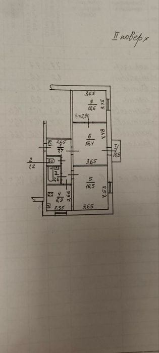 Продам 3-кімнатну квартиру з індивідуальним газовим опаленням | ЖМ Північний | 43 000 $