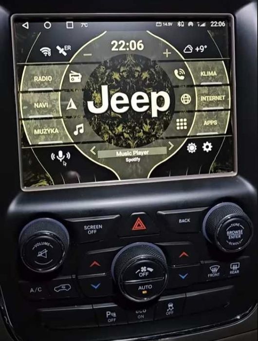 Radio Android 12 Jeep Grand Cherokee \ Cherokee \ Compass \ Ram