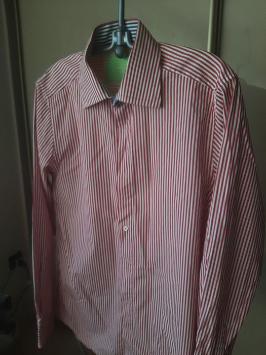 #Pierre Cardin koszula w paski czerwona