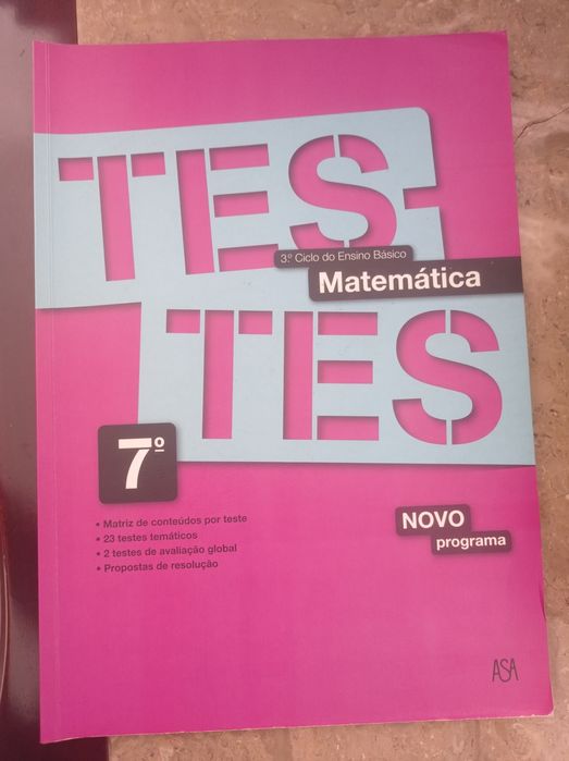 Livros de matemática para 7°, 8° e 10° anos
