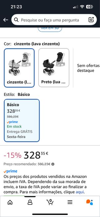 Carrinho Cybex EOS 2 em 1