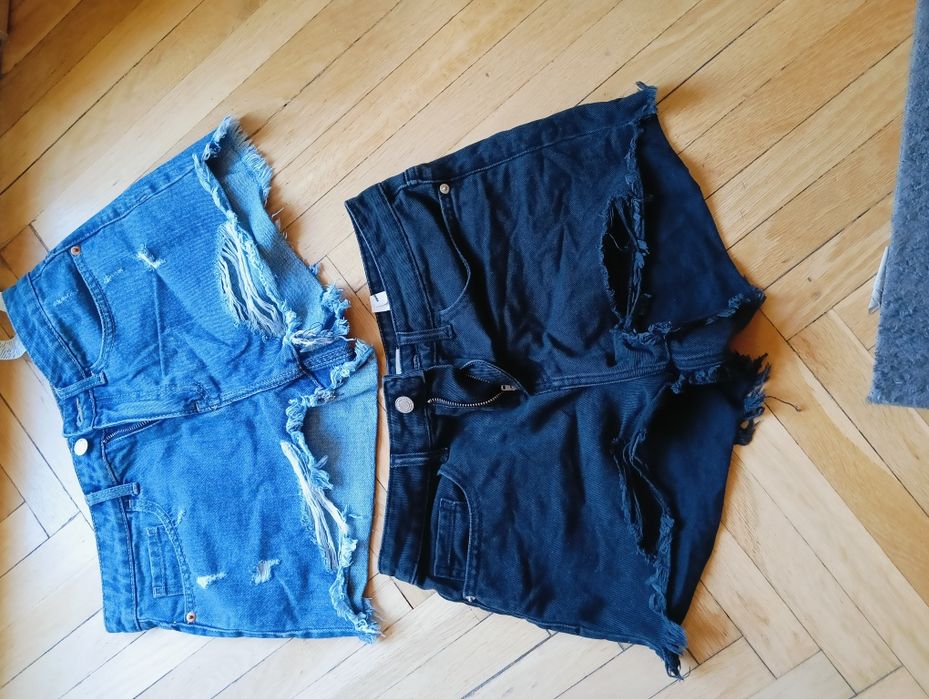Krótkie szorty jeansowe XS