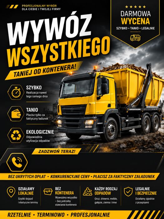 Wywóz odpadów  utylizacja oproznianie mieszkan  domow garazy piwnic ogrodkow lokali uslugowych firm  odpadow pobudowlanych skoczow wisla cieszyn BDO