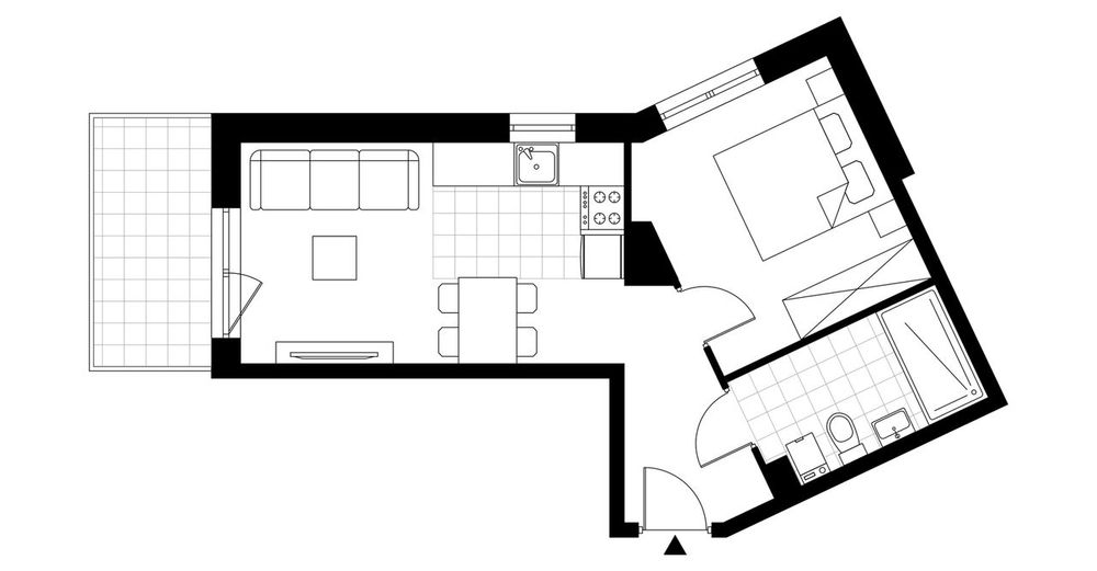 2-pokojowe mieszkanie 36m2 + balkon Bezpośrednio