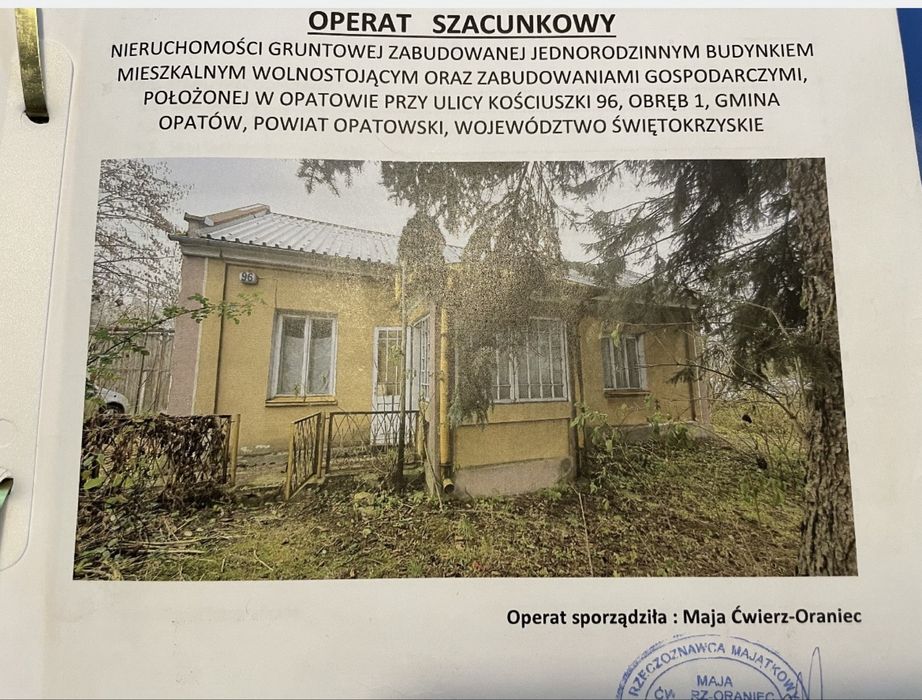Dom/ działka na sprzedaż Opatów