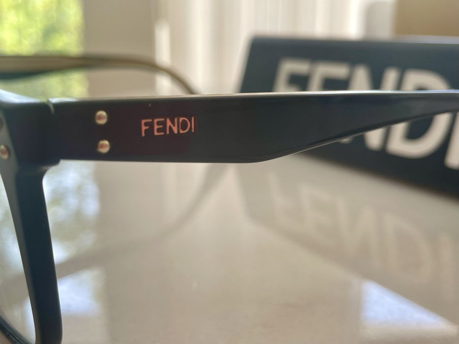 Óculos/ Armações Fendi em massa preto