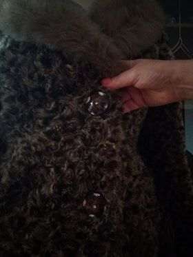 Modne sztuczne krótkie futerko z liskiem rozmiar XL