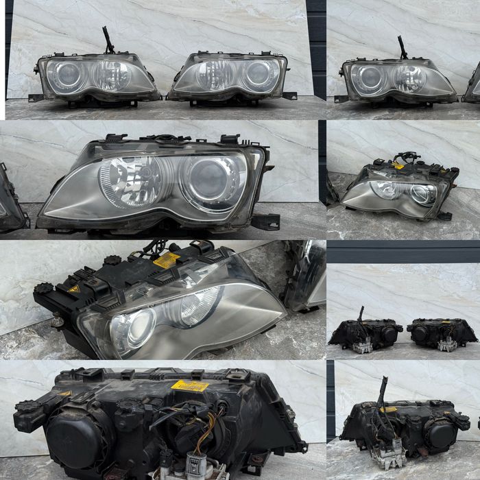 BMW E46 фари ксенон Ідеал рестайл Оптика е46 Фары Взборі лінза