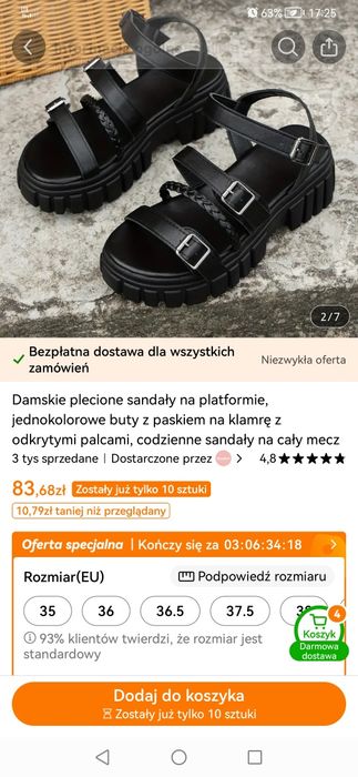 Sandały damskie NOWE! roz. 36 (23cm)