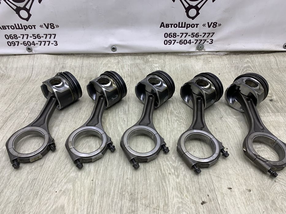 Поршень Audi A6 C6 2.7 TDI 059AB Шатун поршень Ауді А6 С6 V6 BPP бпп