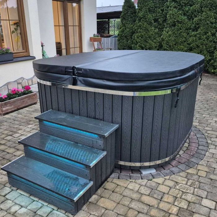 Balia Ogrodowa KWADRATOWA Akrylowa Spa Jacuzzi Ogrodowe