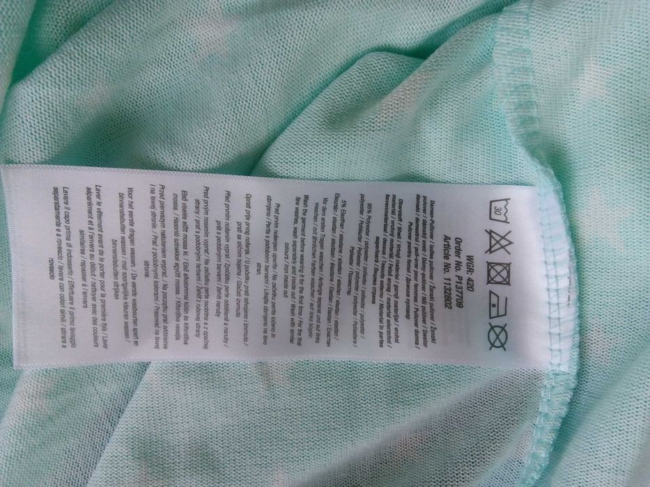 Sweter miętowy rozm 54/56
