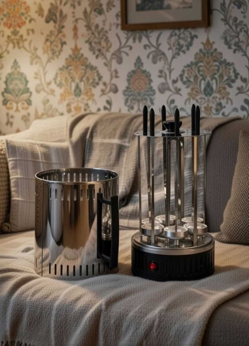 Електрошашличниця на 6 шампурів мангал електричний 1000 Вт