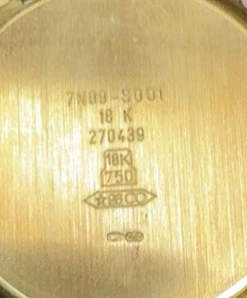 Relógio Seiko em ouro de 18K – clássico
