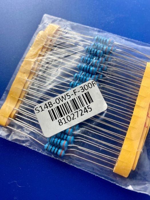 25шт Резистор 300R 0.5W 1 % металлопленочный