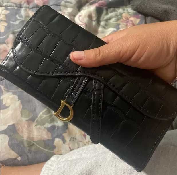 Nowy Portfel Damski wzorowany na dior czarny!!