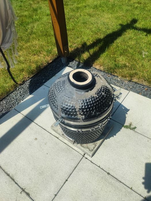 Grill  kamado węglowy duży ceramiczny  ruszt 34,5 cm