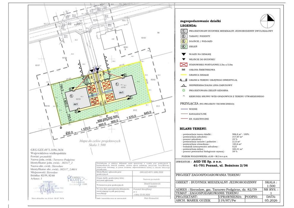 Nowy Parterowy Dom | Lokal Nr 2 - Działka 988 M²