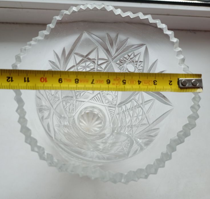 Кришталь. Ваза радянських часів 23см