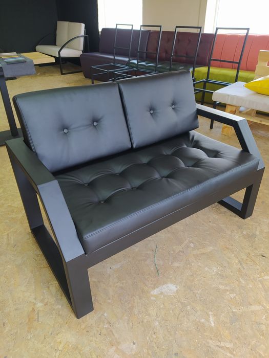 Диван лофт. Диван офисный. Диван для кафе. Диван из металла.