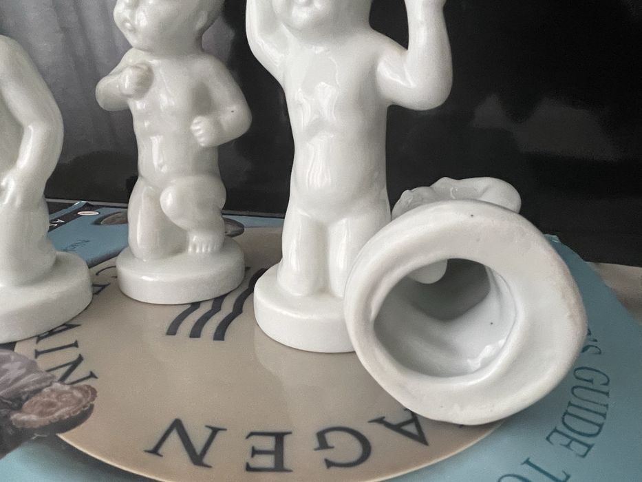 Figurki z porcelany 4 szt