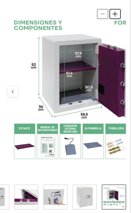 Cofre Forte EVOL 59L - Quase Novo!