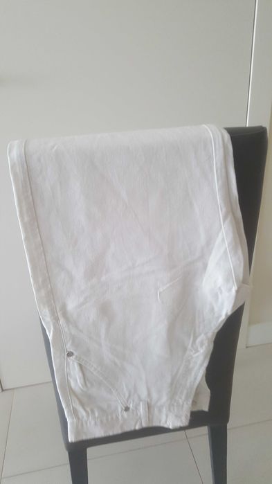 Spodnie męskie białe L