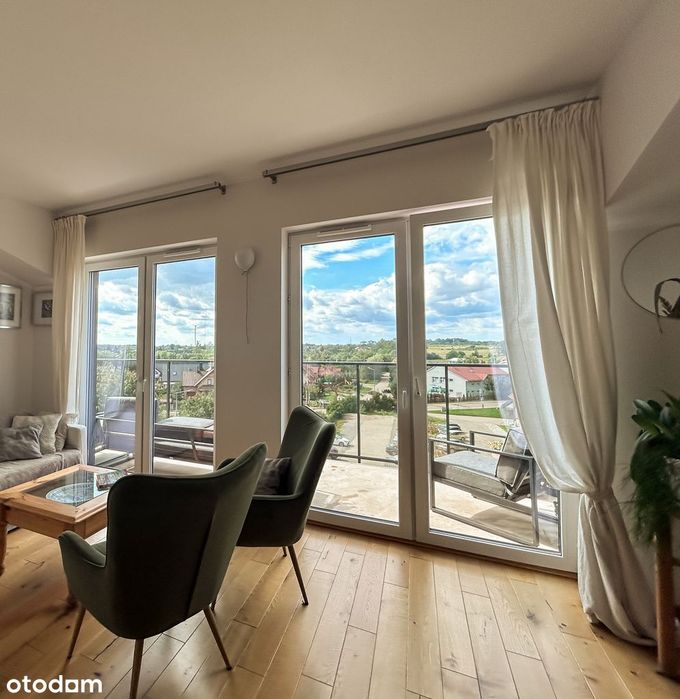 Apartament 121,68 m² | 5 pokoi | 27 m² balkonów | garaż | Olecko