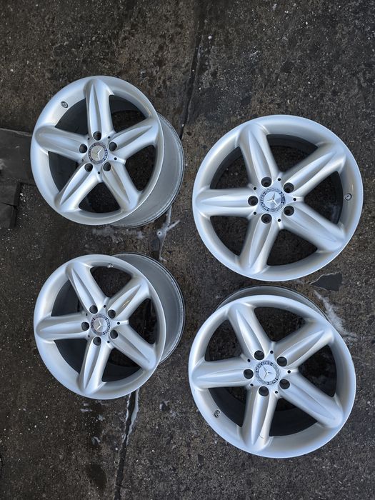 Alufelgi Mercedes 5x112 8,5j x 17 " cali et 35 oryginalne sl R230 w230