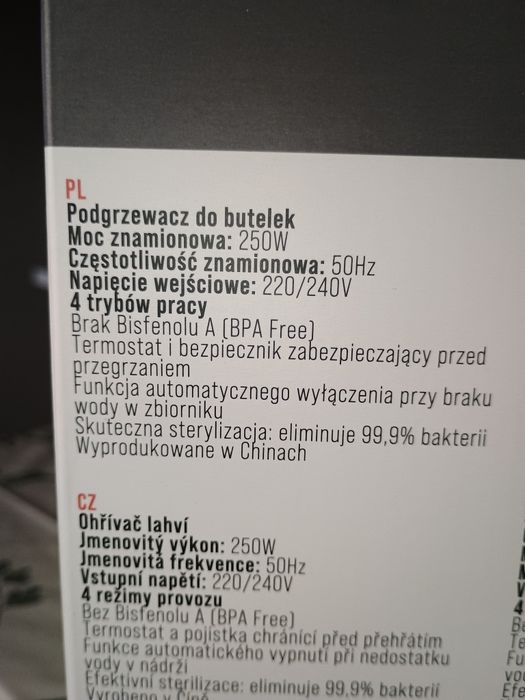 Podgrzewacz do butelek