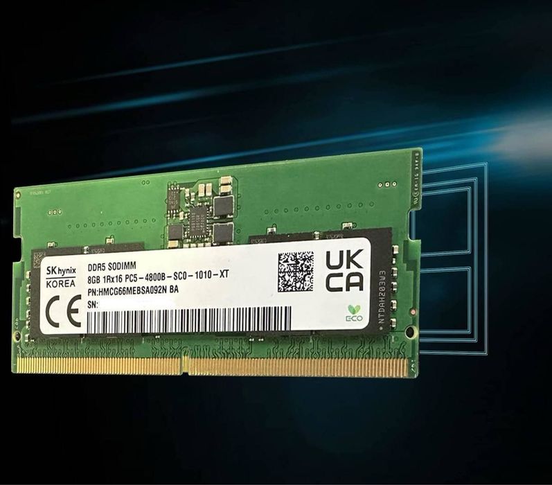 SK Hynix 8GB DDR5 4800MHz SODIMM Non-ECC Unbuffered Laptop Memory RAM