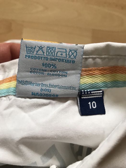 Біла Італійська соррчка, теніска, рубашка на ріст  140 -146 см