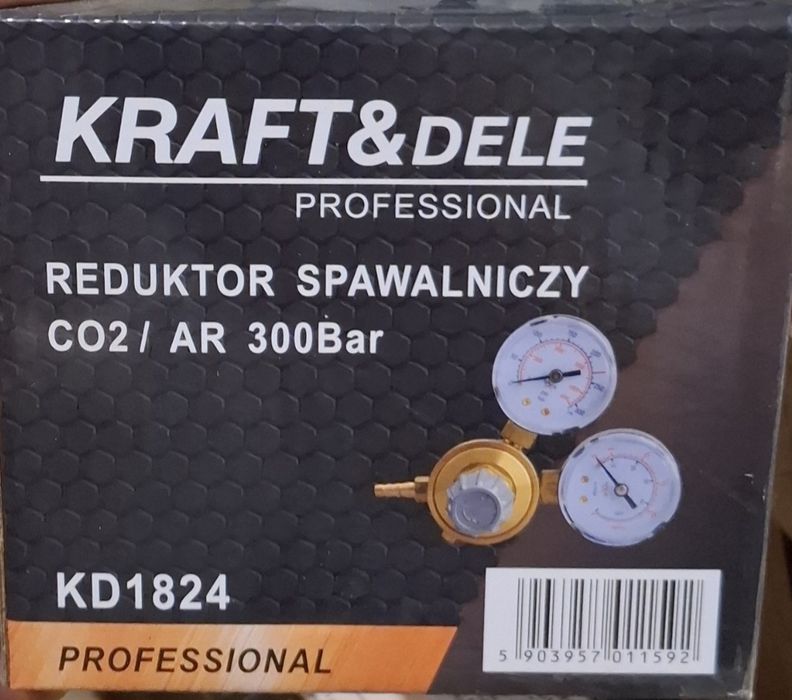 CO2/AR зварювальний редуктор 300 bar Kraft&Dele KD1824