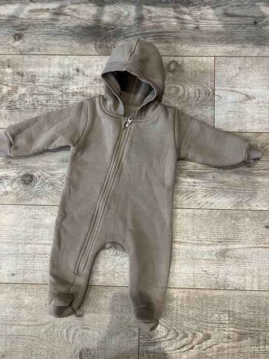 Ромпер утеплений на флісі з закритими ніжками 68 розміру