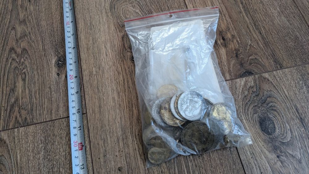 Złote monety wykopki