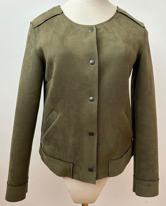 Blusão caqui com franjas New Collection