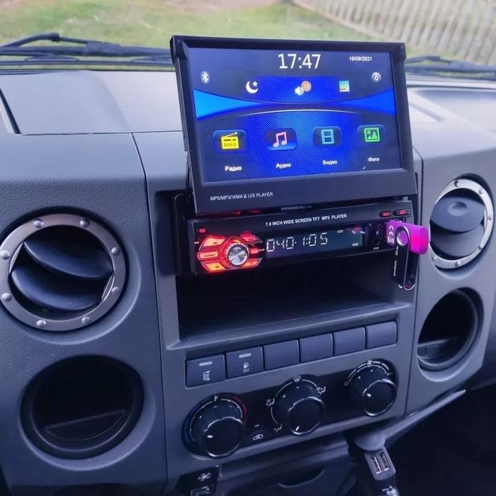 Auto-Rádio MP5 Retrátil Touch (NOVO) GPS/ Atende Chamadas etc