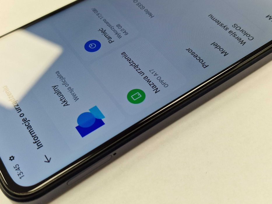 OPPO A17 4GB/ 64GB/ Midnight Black/ Grade A-/+Ładowarka/ Gwarancja