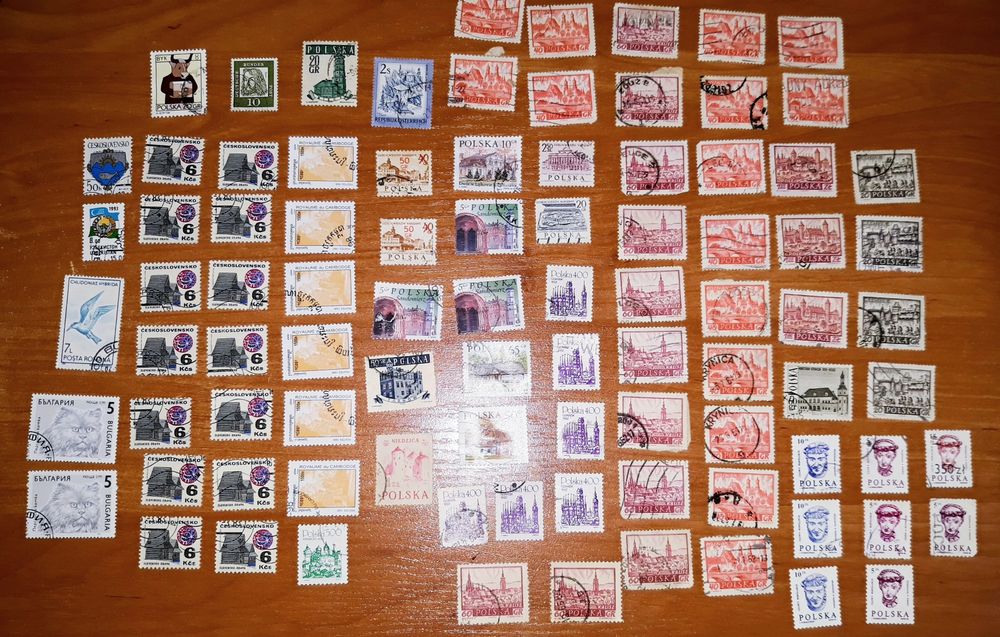 Znaczki pocztowe polskie i zagraniczne - zbiór - sprzedam.