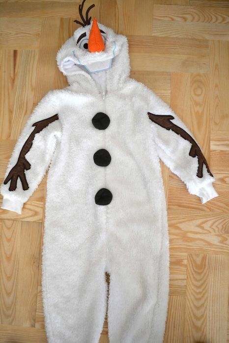 18^ Bałwanek bałwan Olaf strój przebranie piżama 4/5 Lat_ 104/110 cm