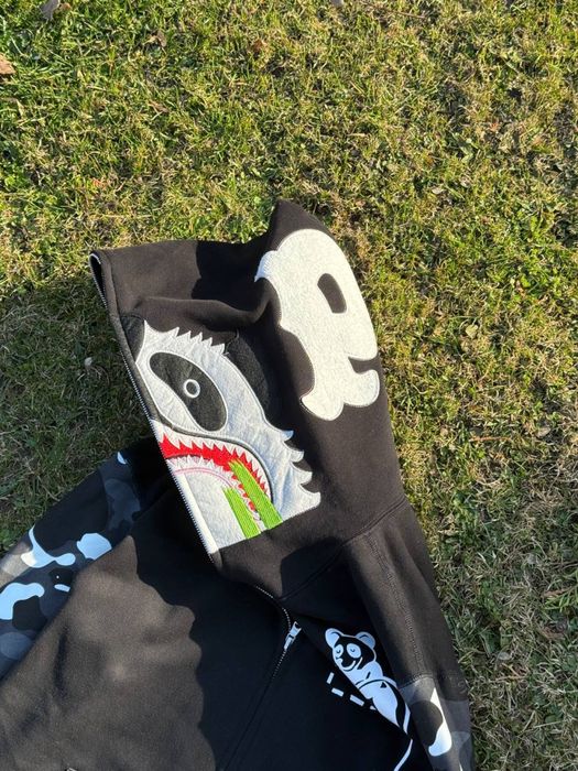 Худі BAPE City Camo Panda Full Zip Hoodie ‘Black’  M-L