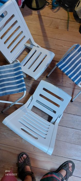 Conjunto Cadeiras e Bancos Praia/ Campismo