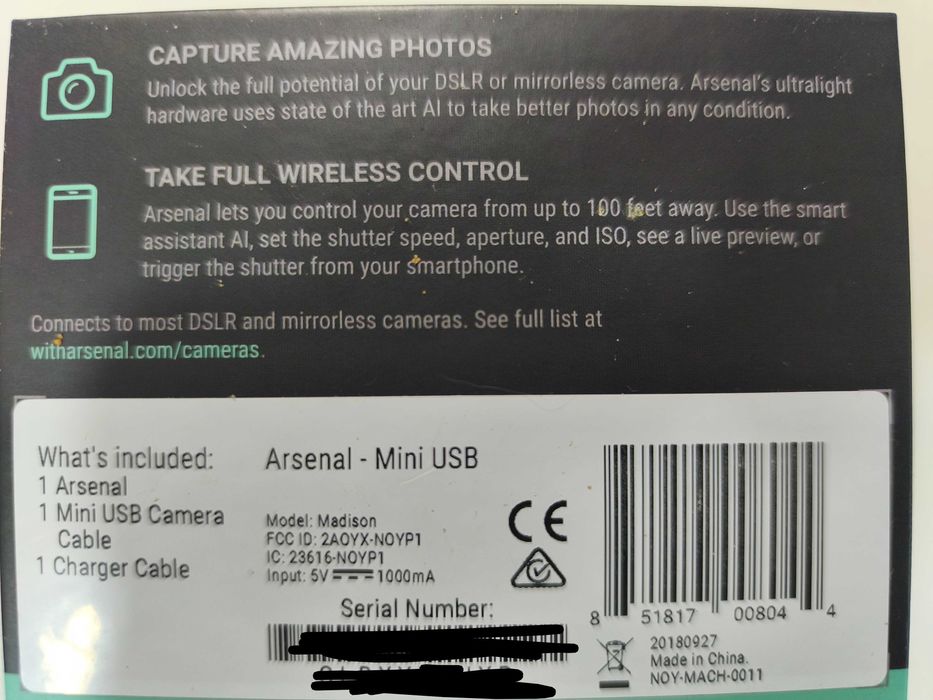 ARSENAL - Assistente Inteligente de Fotografia