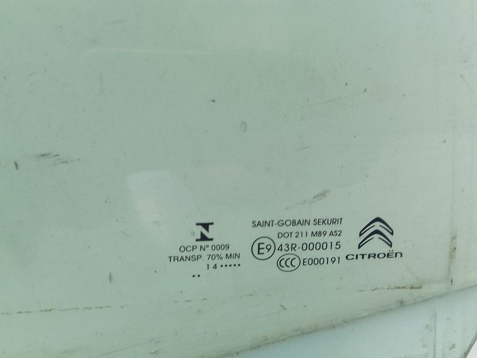 Vidro porta trás direito CITROËN C4 Grand Picasso II (DA_, DE_)